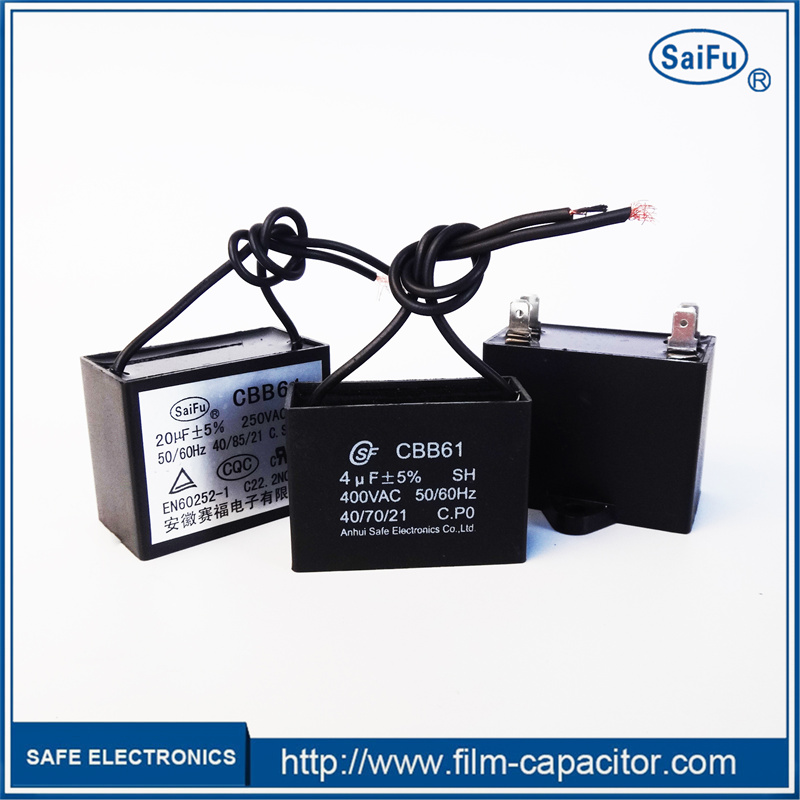 Método de conexión del condensador de arranque del ventilador